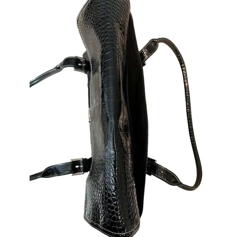 Liz Claiborne satchel liz croc